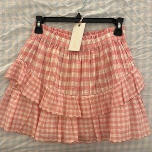 NWT Loveshackfancy Shae skirt